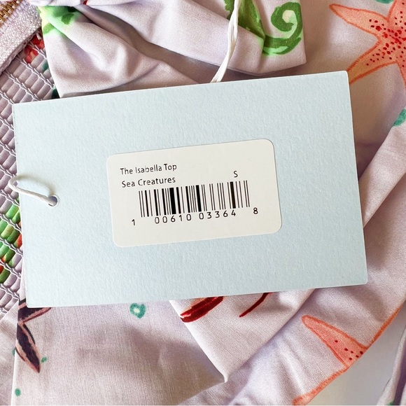 HILL HOUSE The Isabella Top in Lilac Sea Creatures | SMALL NWT - Picture 6 of 10